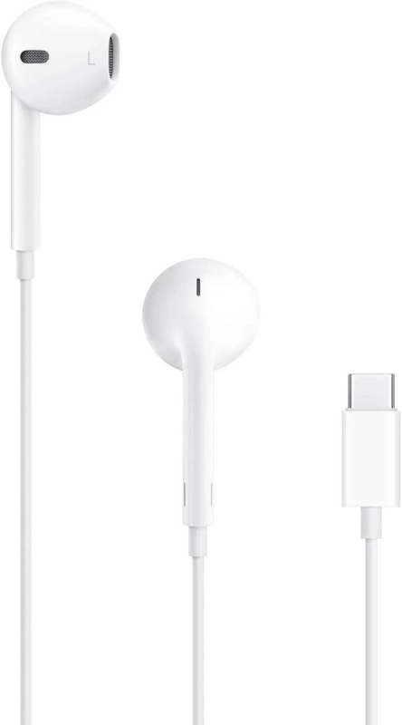 Купить Наушники Apple EarPods A3046 (MYQY3FEA/A), USB Type-C, вкладыши, белый